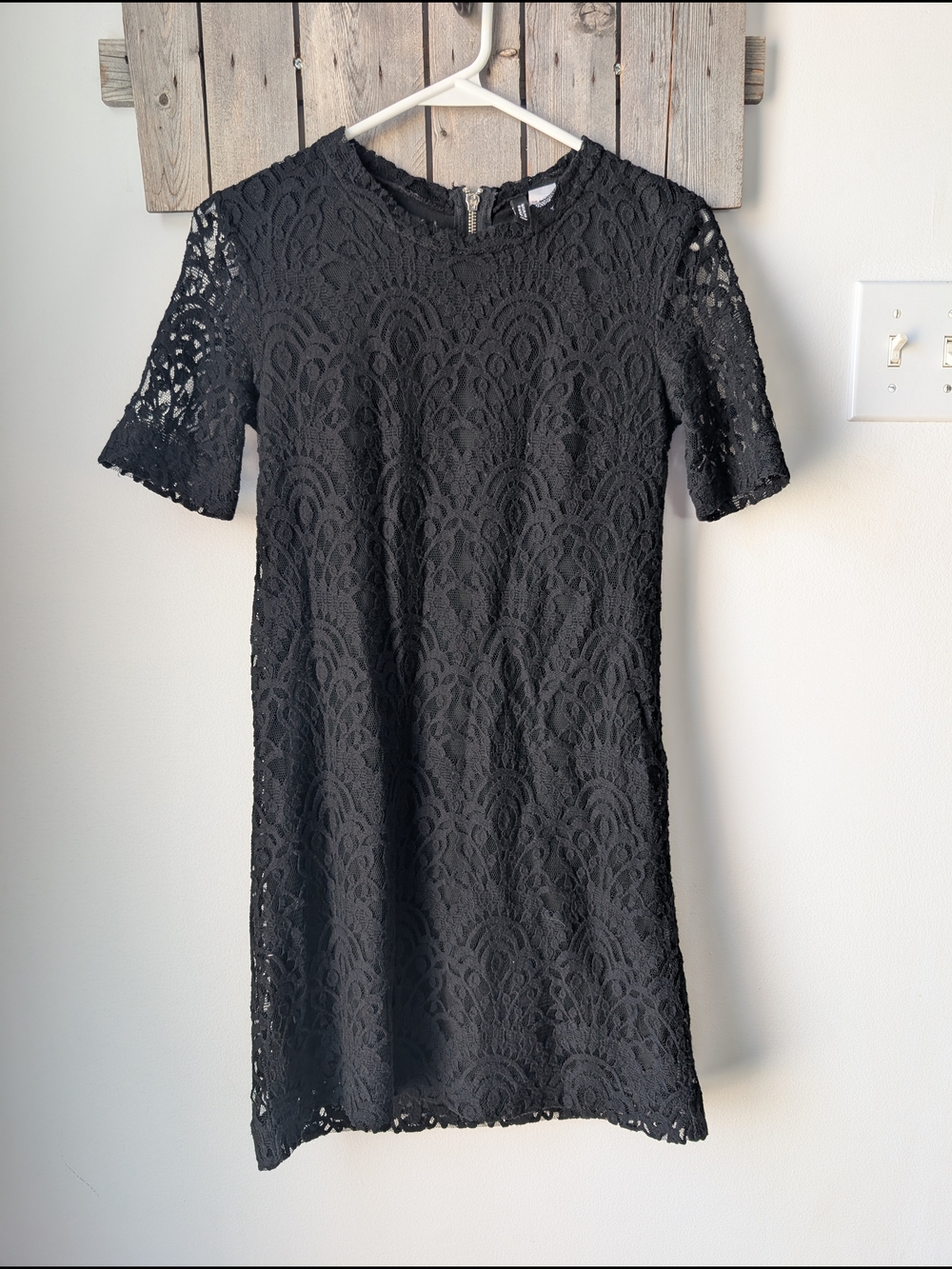 H&M Black Lace Mini Dress